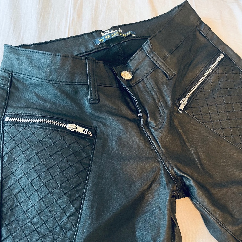 NWOT faux leather pants size 4